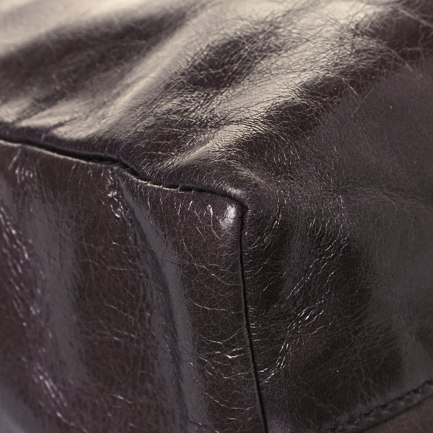 Miu Miu Vitello Shine Shopping Tote Fumo 10 of 11
