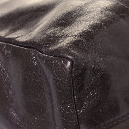Miu Miu Vitello Shine Shopping Tote Fumo 10 of 11