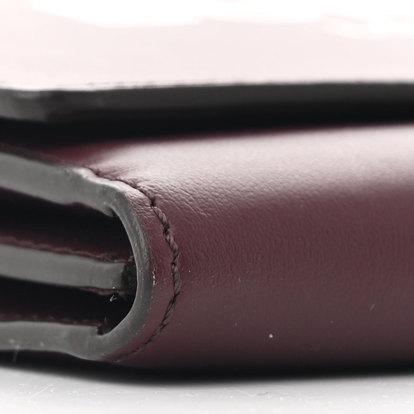 Calfskin Logo Hazelmere Wallet With Detachable Strap Deep Maroon