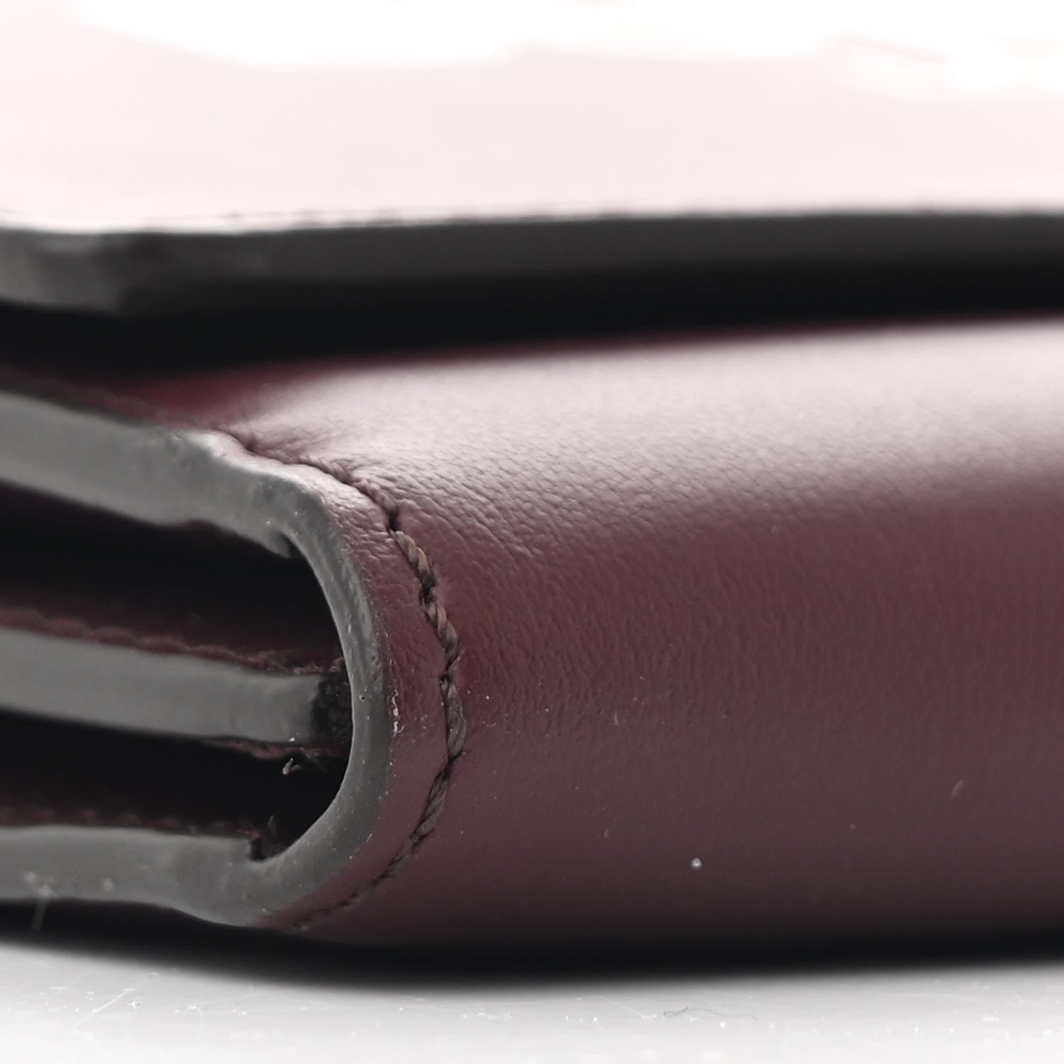 Burberry Calfskin Logo Hazelmere Wallet With Detachable Strap Deep Maroon 10 of 11