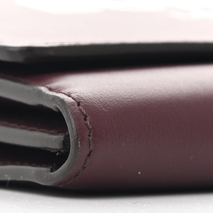 Burberry Calfskin Logo Hazelmere Wallet With Detachable Strap Deep Maroon 10 of 11