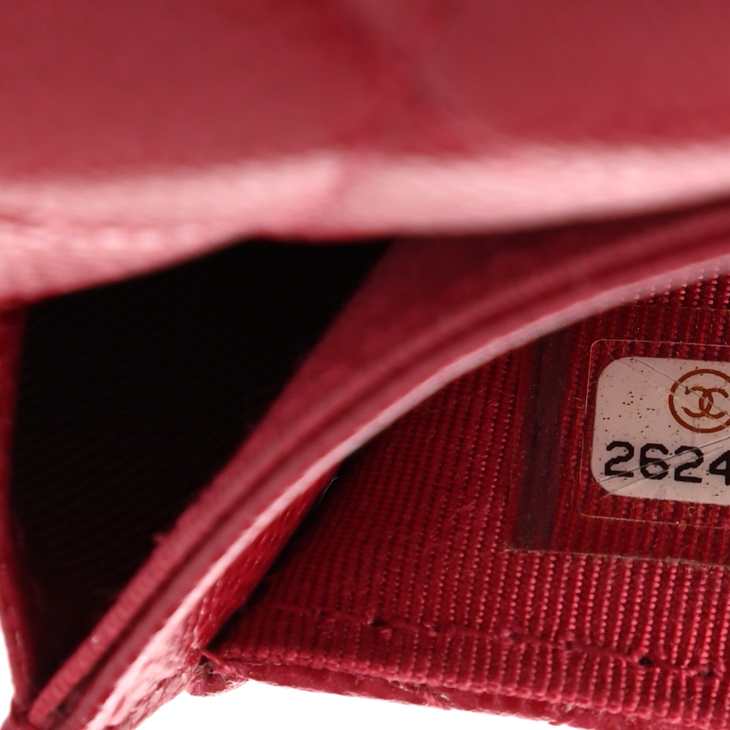 Chanel Caviar Quilted Flap Card Holder Dark Red 8 of 8