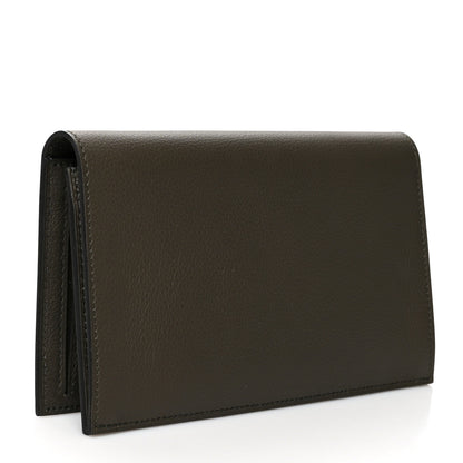 Hermes Evercolor Citizen Twill Long Wallet Vert De Gris 4 of 7