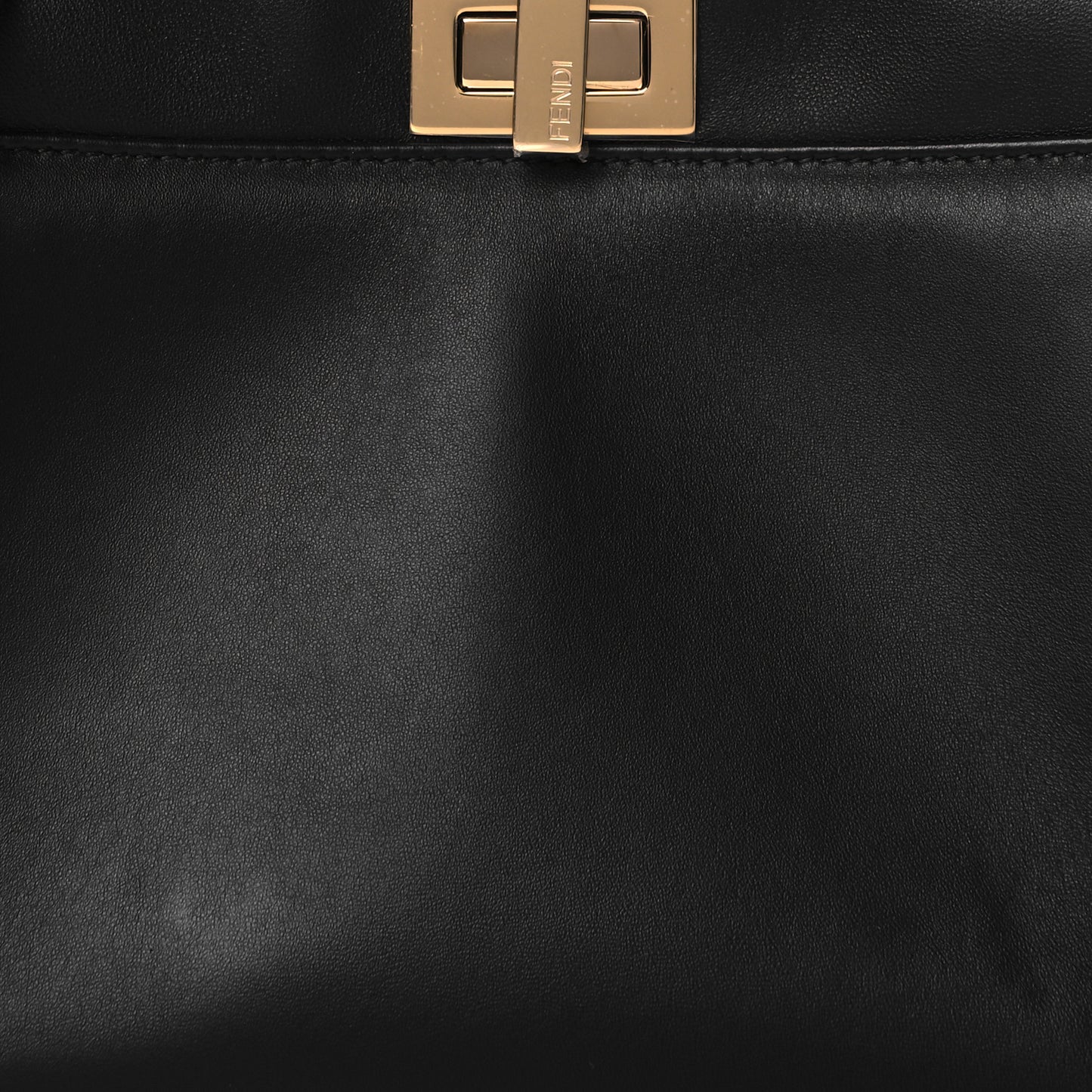 Nappa Stacked Bar Mini Peekaboo Iconic Satchel Black