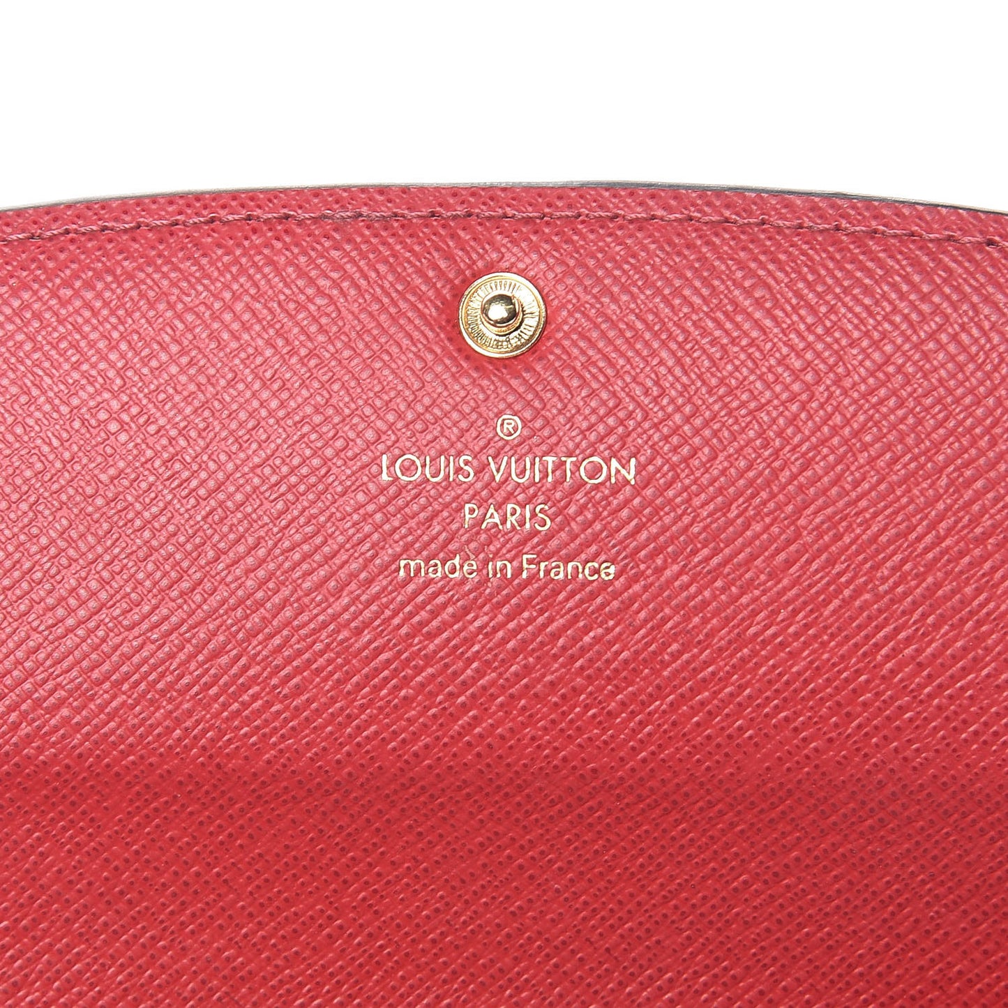 Damier Ebene Emilie Wallet Red