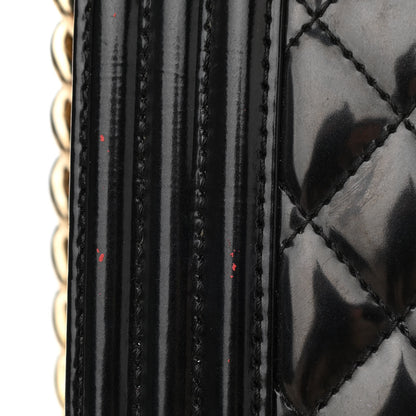 Chanel Iridescent Glazed Calfskin Quilted New Medium Boy Flap Black 13 of 13