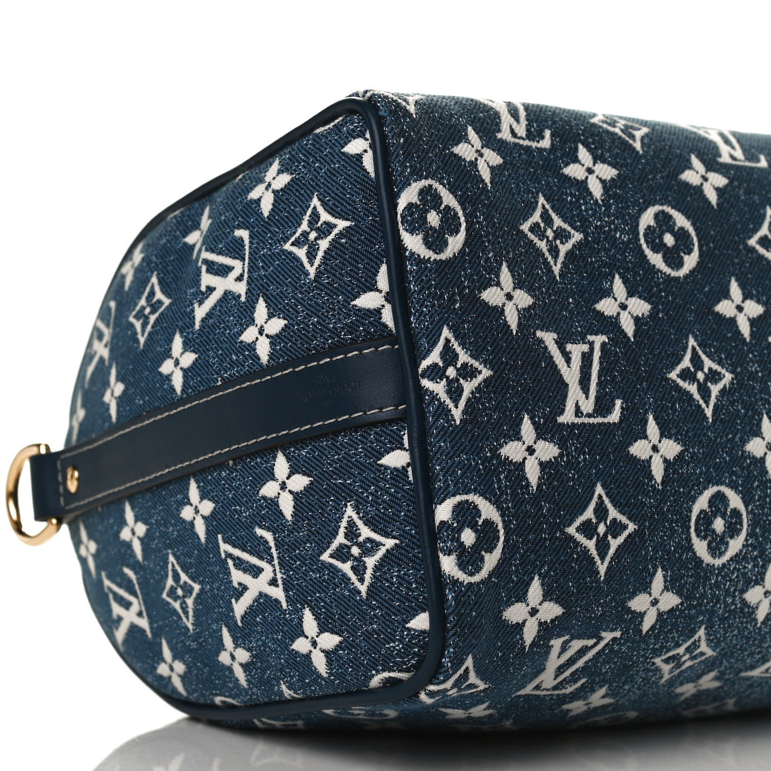 Louis Vuitton Monogram Jacquard Denim Speedy Bandouliere 25 Bleu 9 of 15
