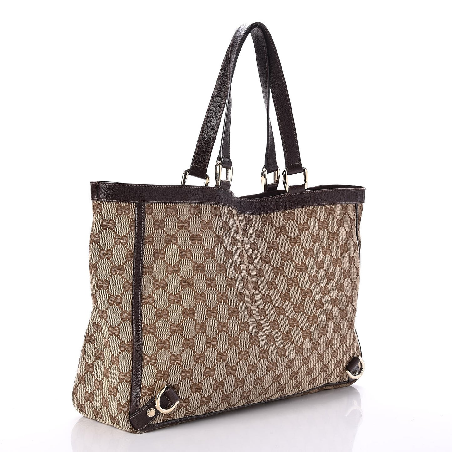 Monogram Large Abbey Tote Dark Brown