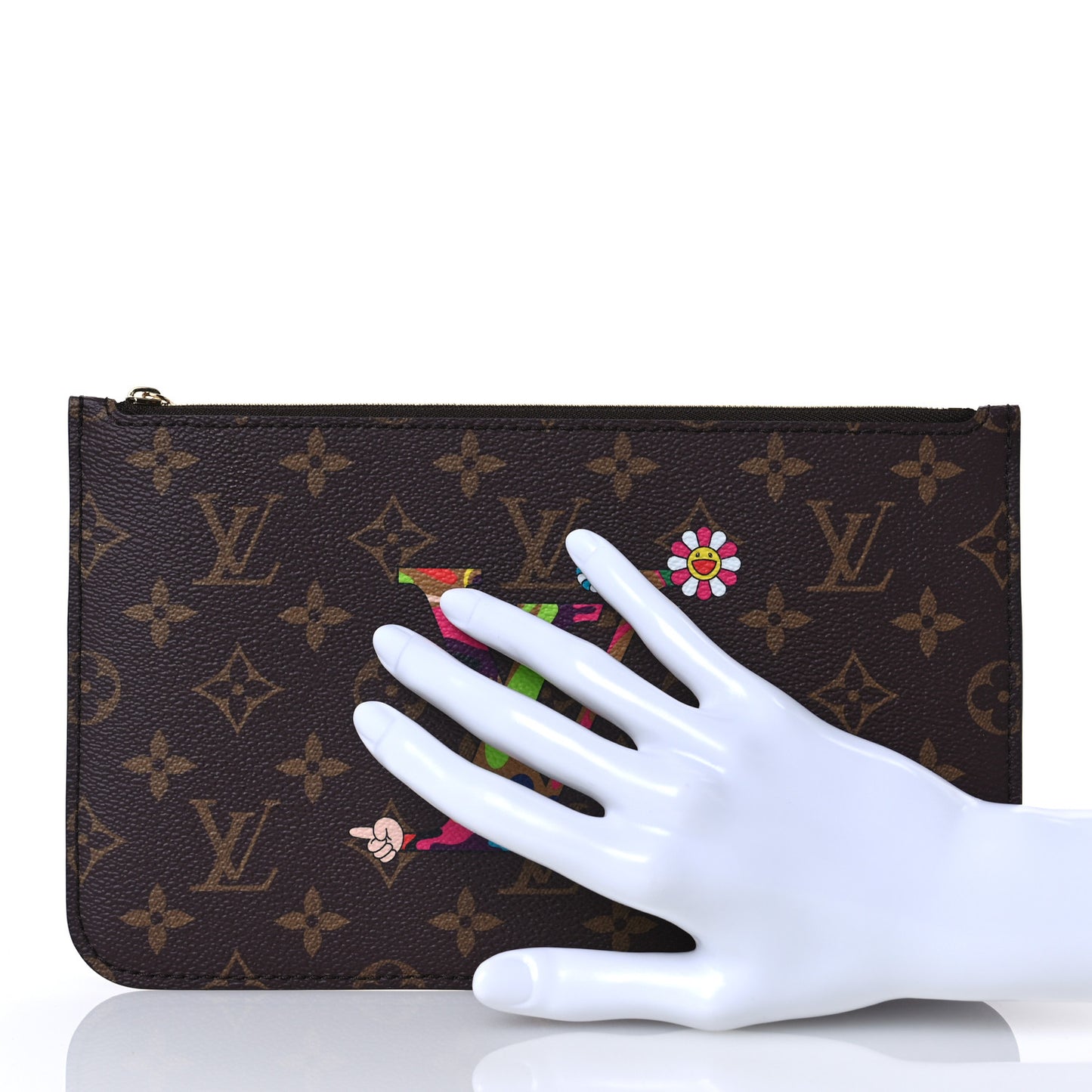 LV X TM Monogram Flowers Neverfull Pochette