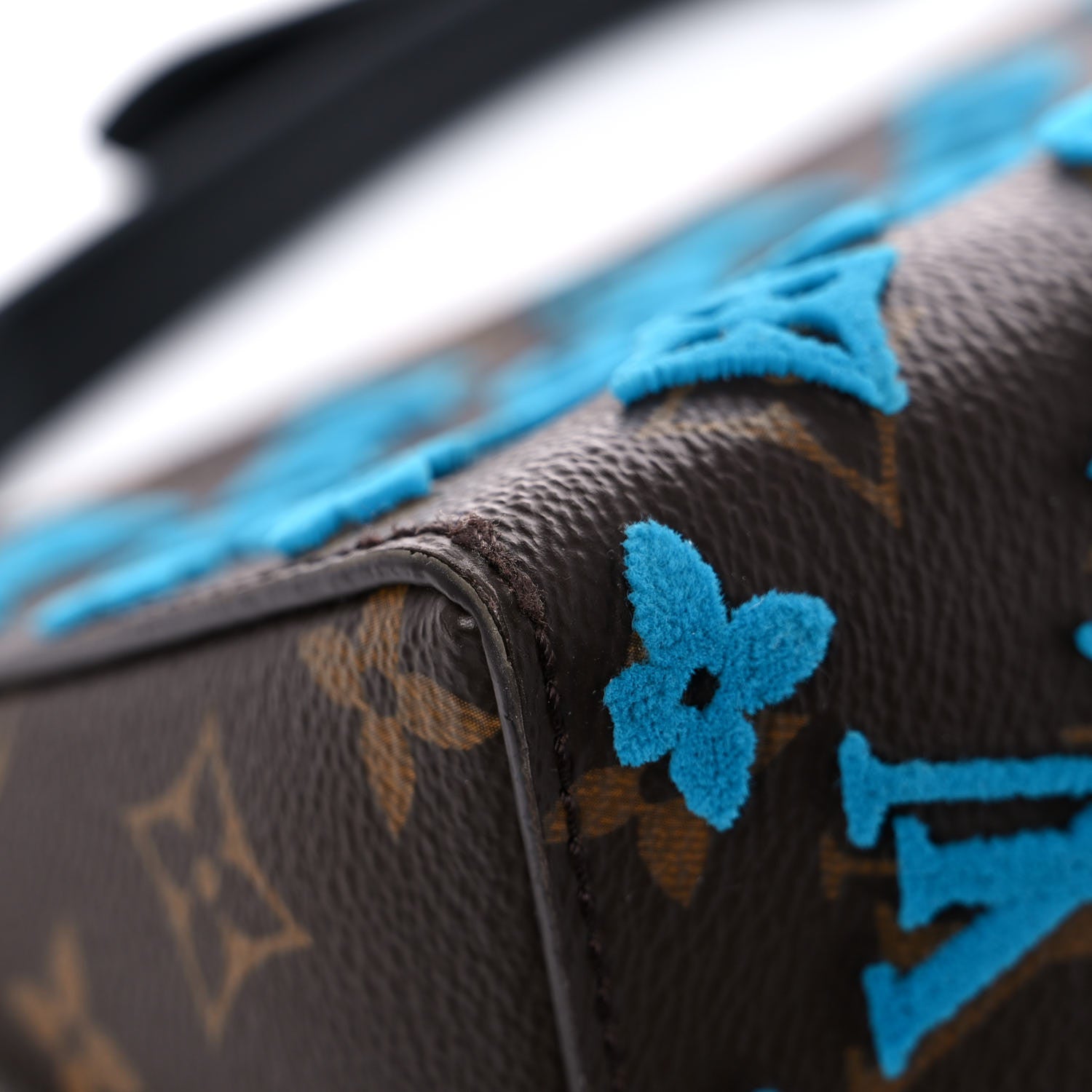 Louis Vuitton Monogram Tuffetage Triangle Messenger Turquoise 12 of 13