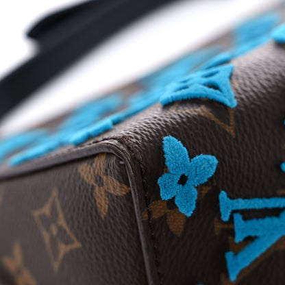 Louis Vuitton Monogram Tuffetage Triangle Messenger Turquoise 12 of 13