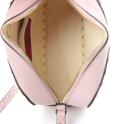 Valentino Garavani Calfskin Rockstud Camera Crossbody Bag Water Rose 5 of 9