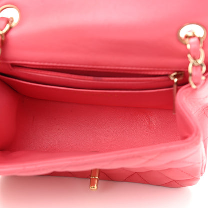 Chanel Lambskin Quilted Mini Square Flap Pink 4 of 15
