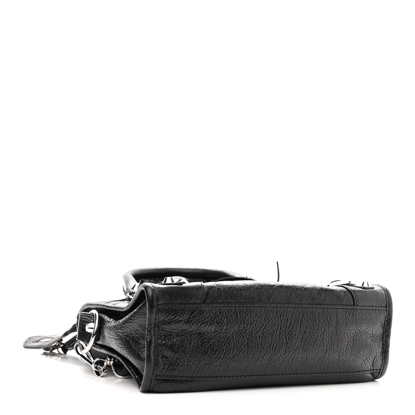Agneau Classic Silver Hardware Mini City Black