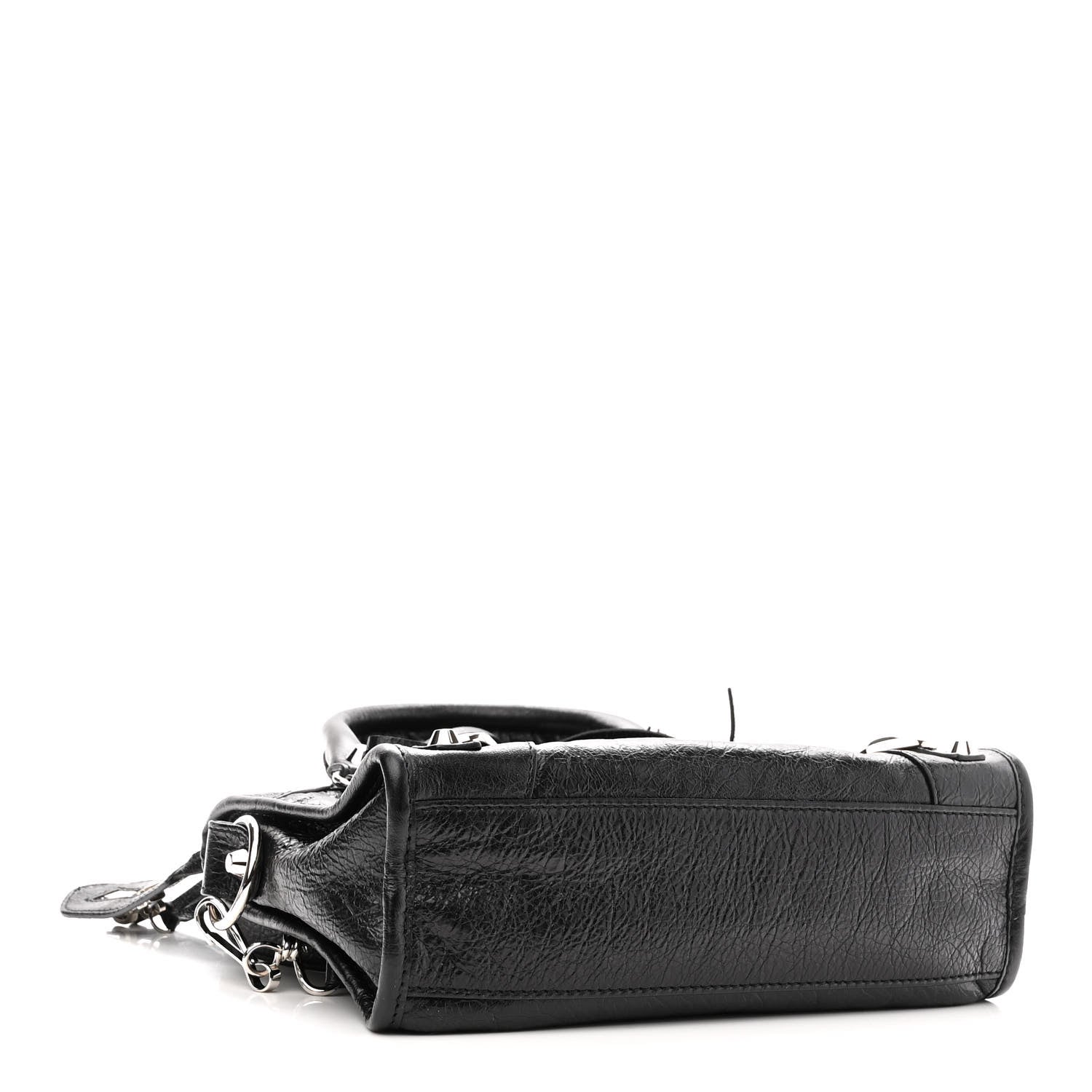 Balenciaga Agneau Classic Silver Hardware Mini City Black 4 of 9