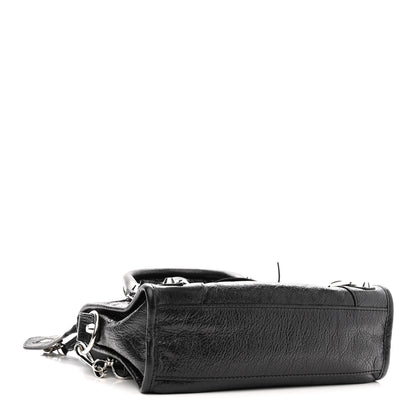 Balenciaga Agneau Classic Silver Hardware Mini City Black 4 of 9