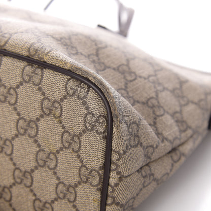 Gucci GG Supreme Monogram Medium Zippered Tote Dark Brown 13 of 27