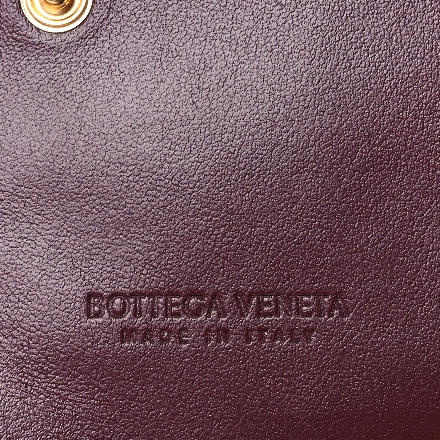 Nappa Intrecciato Small Bi-Fold Zip Wallet Barolo