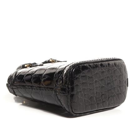 Louis Vuitton Alligator Mini Lockit Bag Charm Black 4 of 8