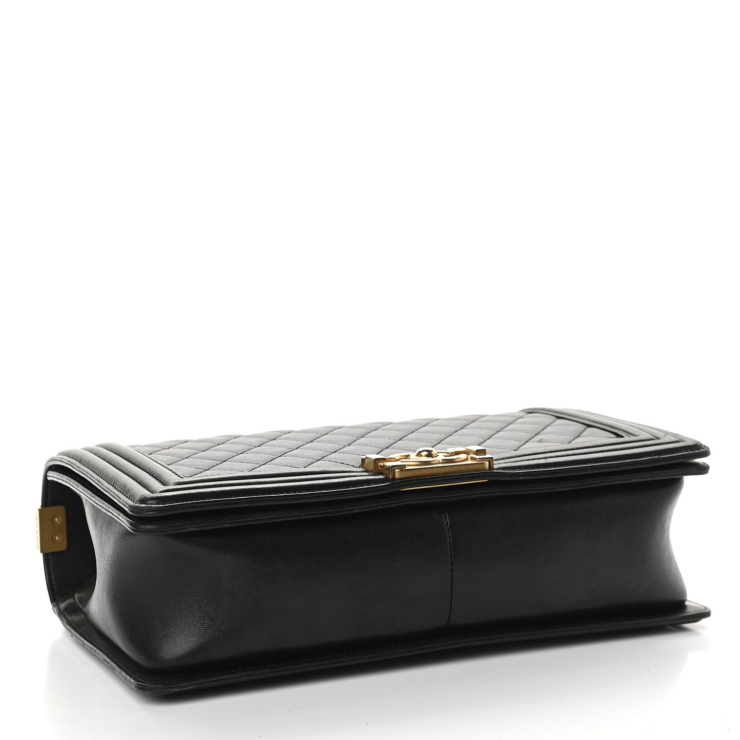 Lambskin Quilted New Medium Boy Flap Black
