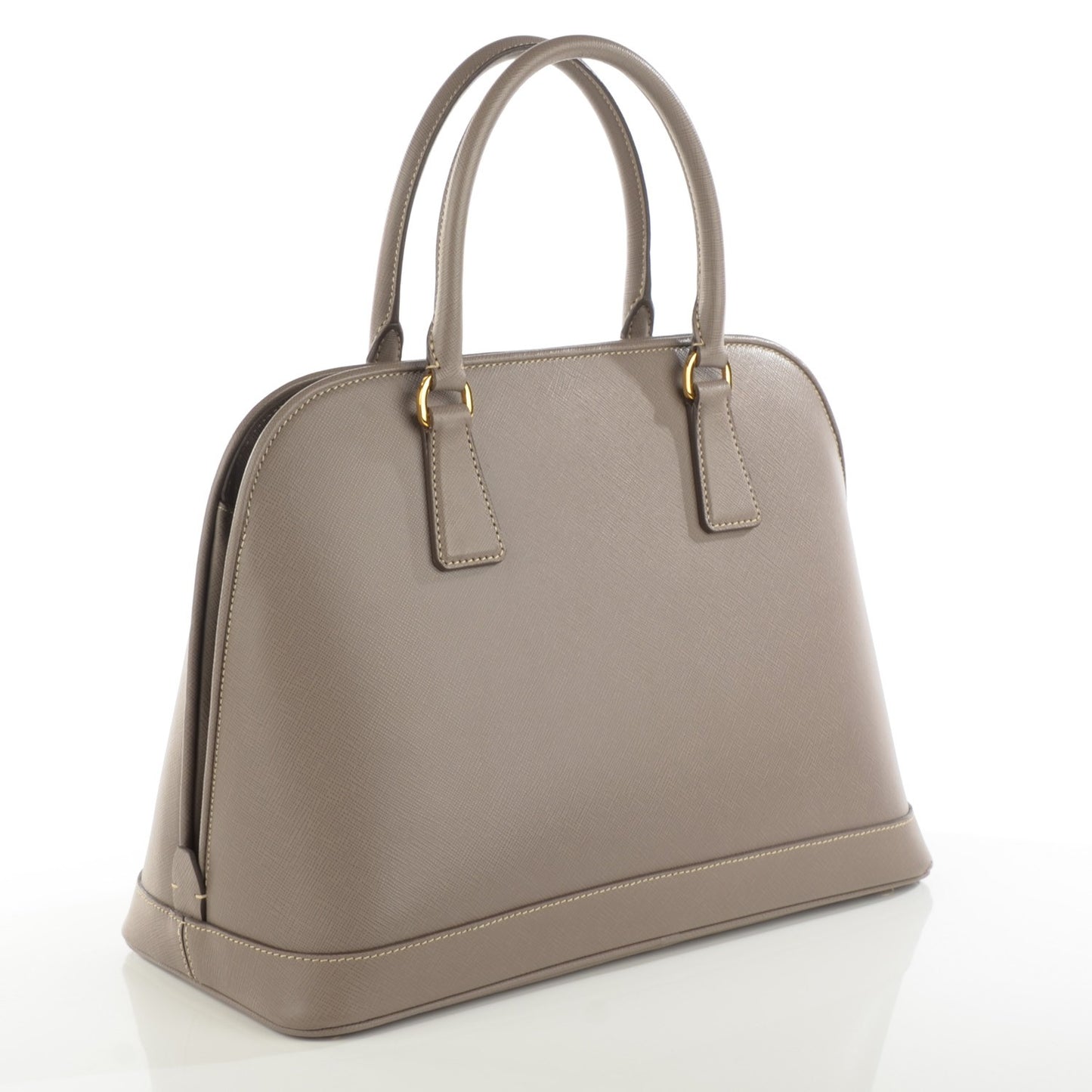 Saffiano Lux Medium Open Promenade Tote Argilla