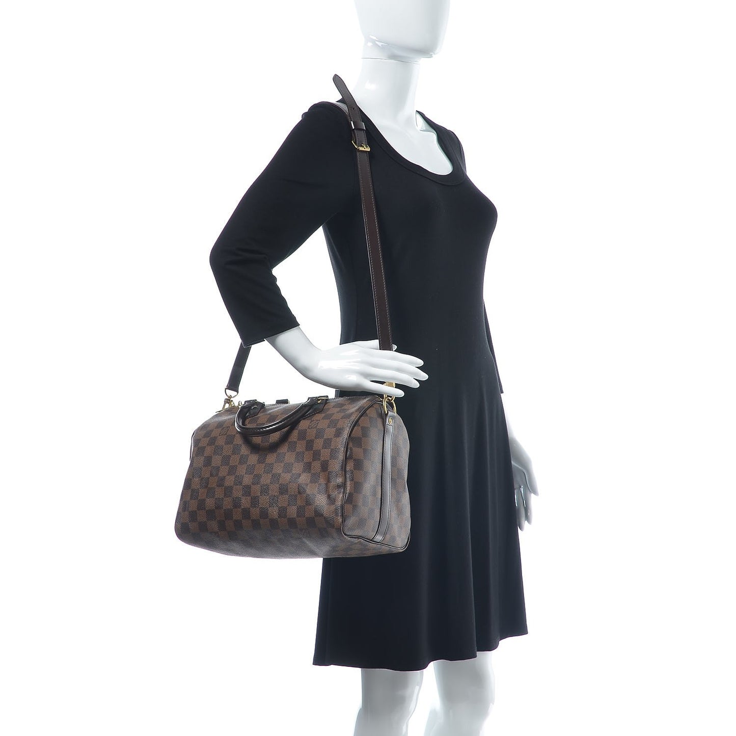 Damier Ebene Speedy Bandouliere 30