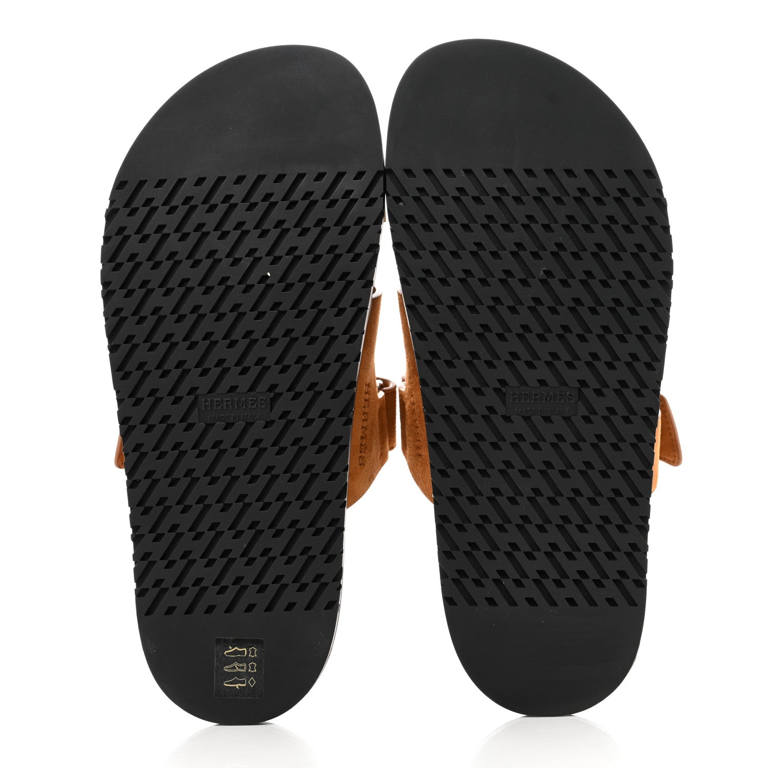 Hermes Suede Goatskin Womens Chypre Sandals 38 Naturel 5 of 9