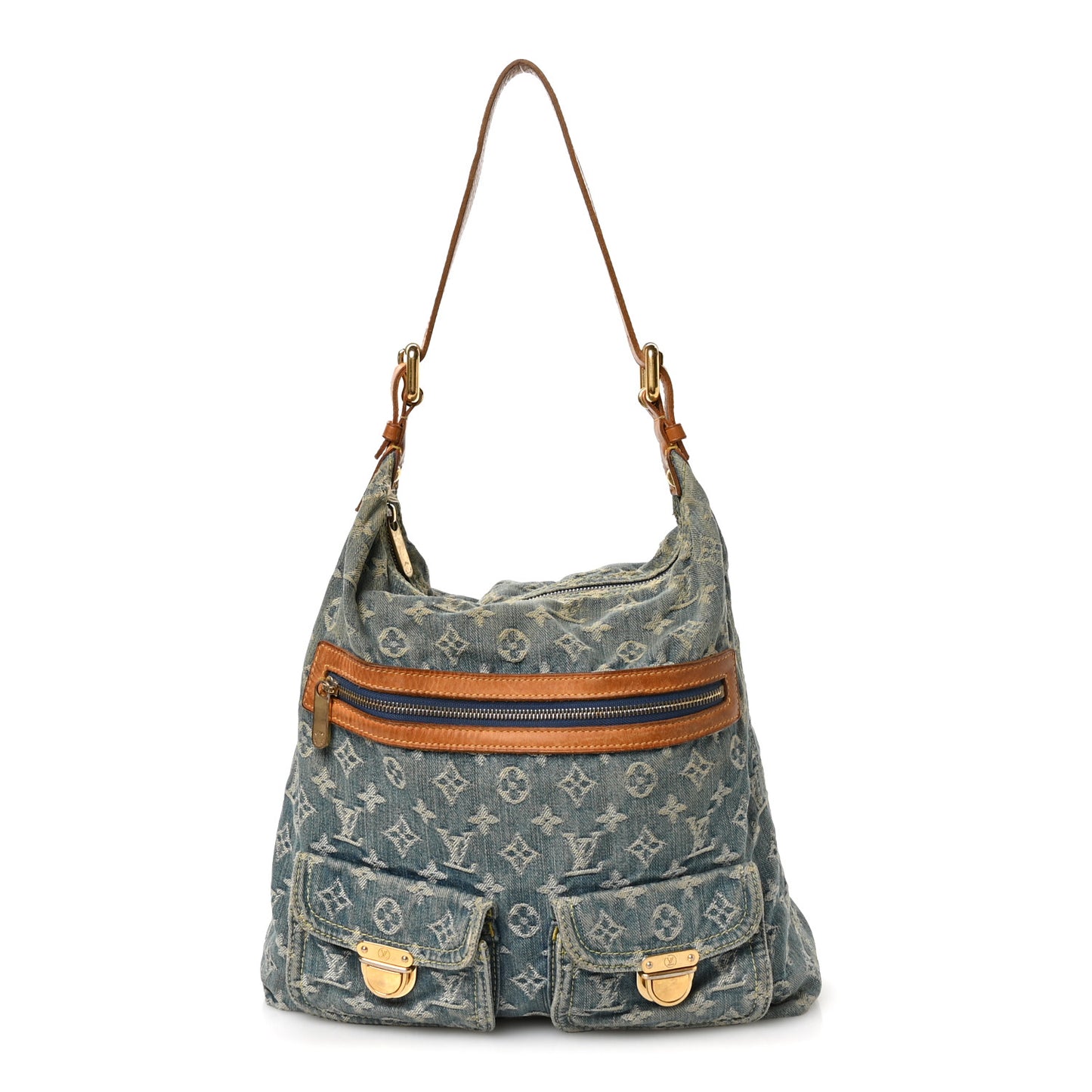 Denim Monogram Baggy GM Blue