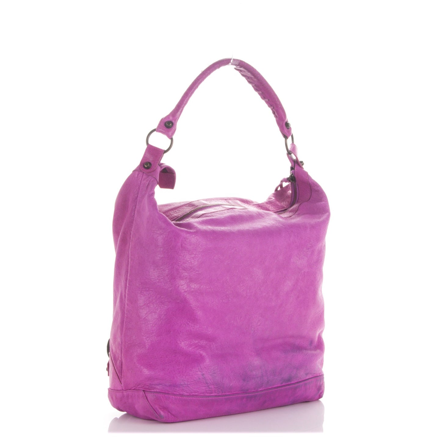 Agneau Classic Hardware Day Hobo Amethyst