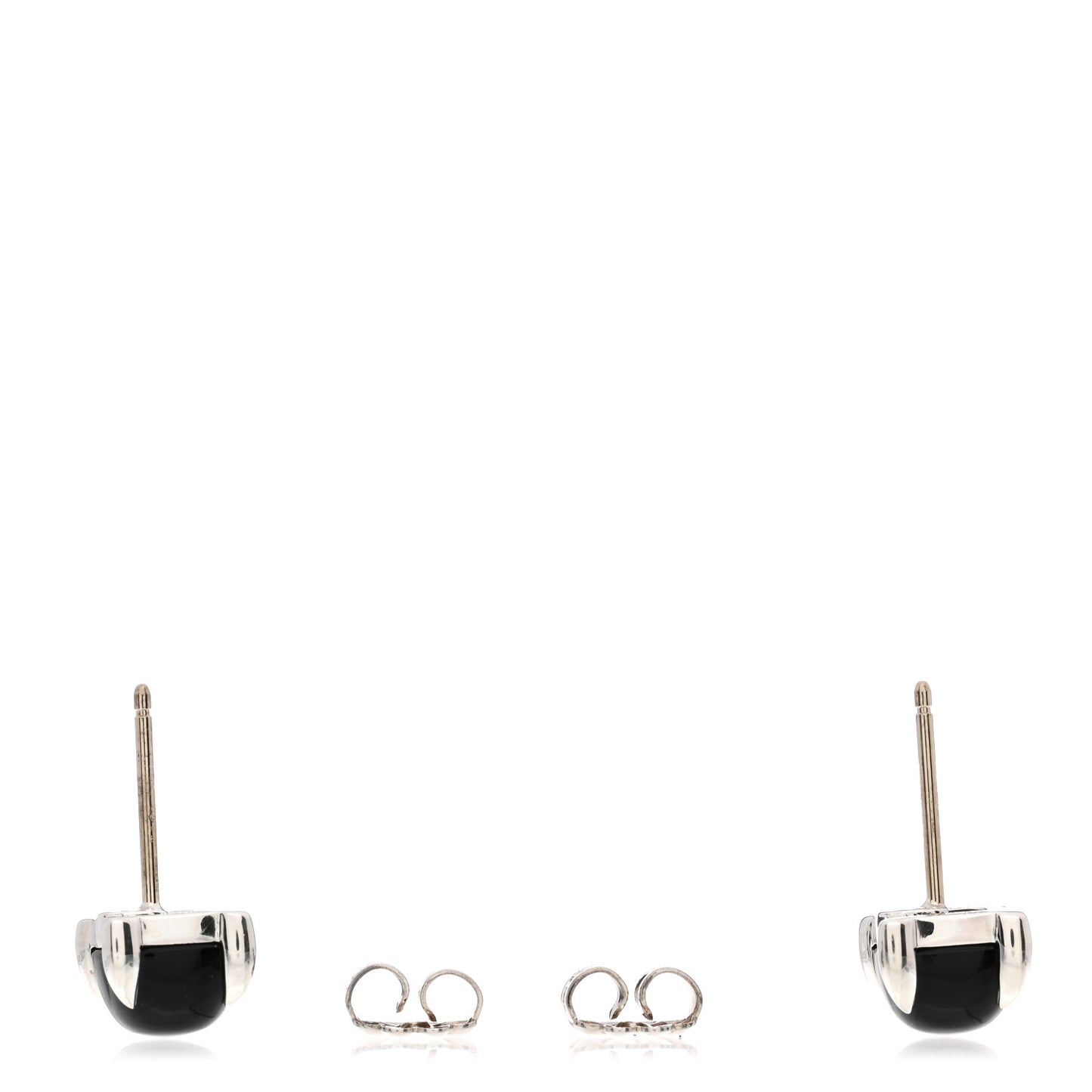 Sterling Silver Black Onyx Paloma Picasso Sugar Stack Earrings