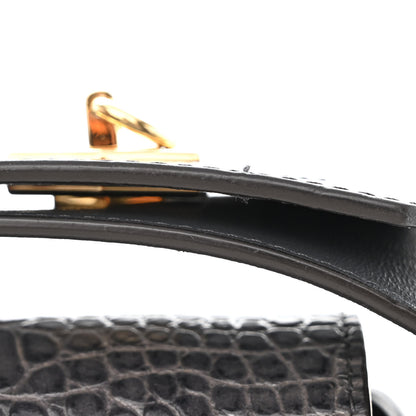 Givenchy Calfskin Crocodile Embossed Medium Eden Storm Grey 15 of 15