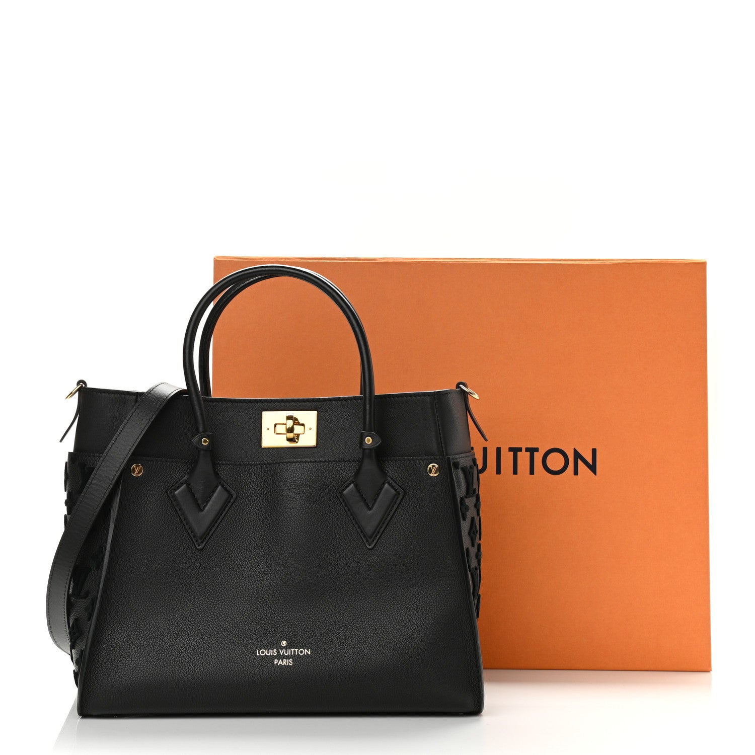 Louis Vuitton Calfskin Monogram Tufting On My Side Black 10 of 10