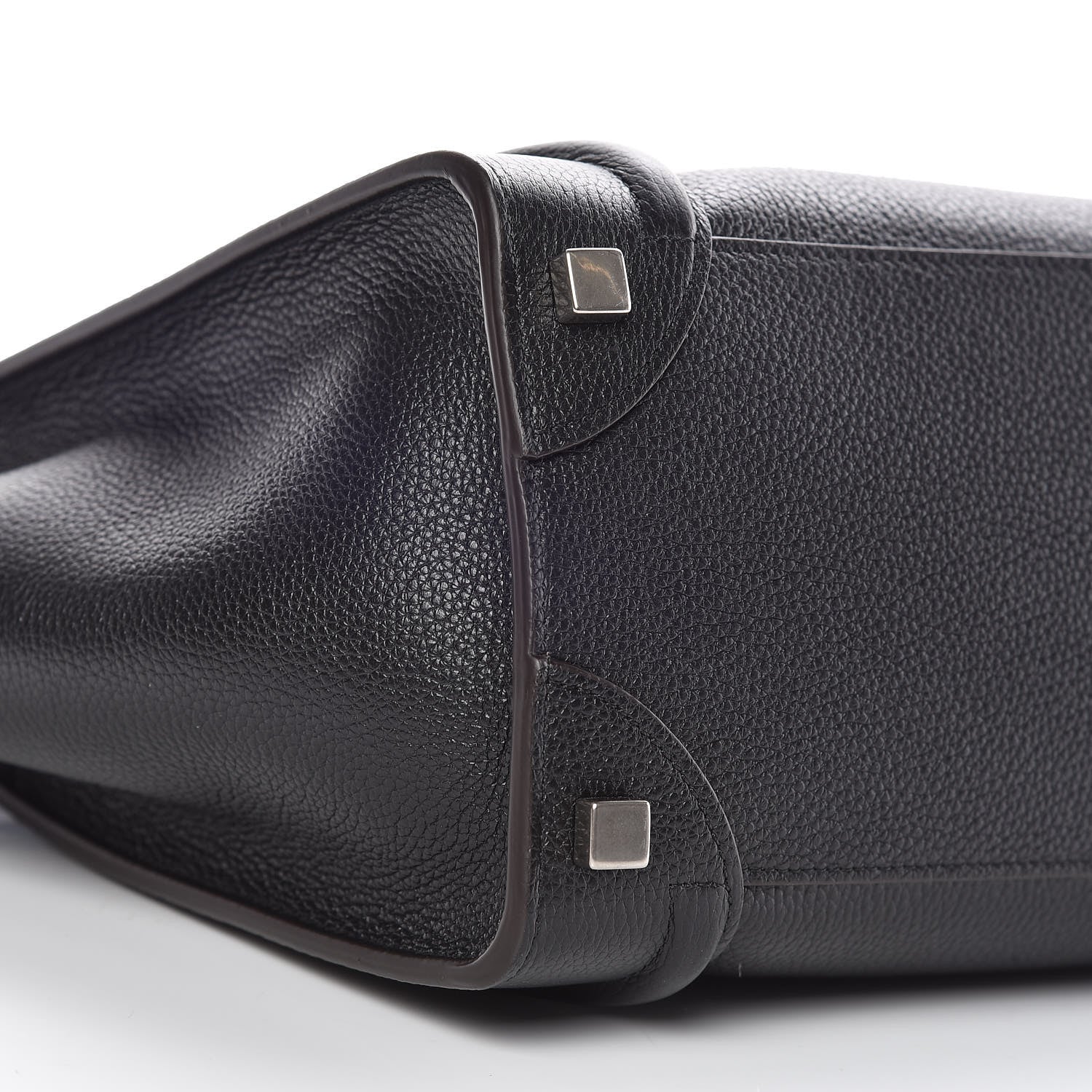 Celine Drummed Calfskin Micro Luggage Black 5 of 9