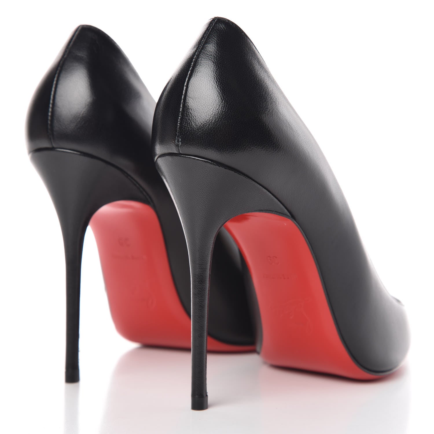 Christian Louboutin Kid Decollete 554 100 Pumps 39 Black 4 of 9