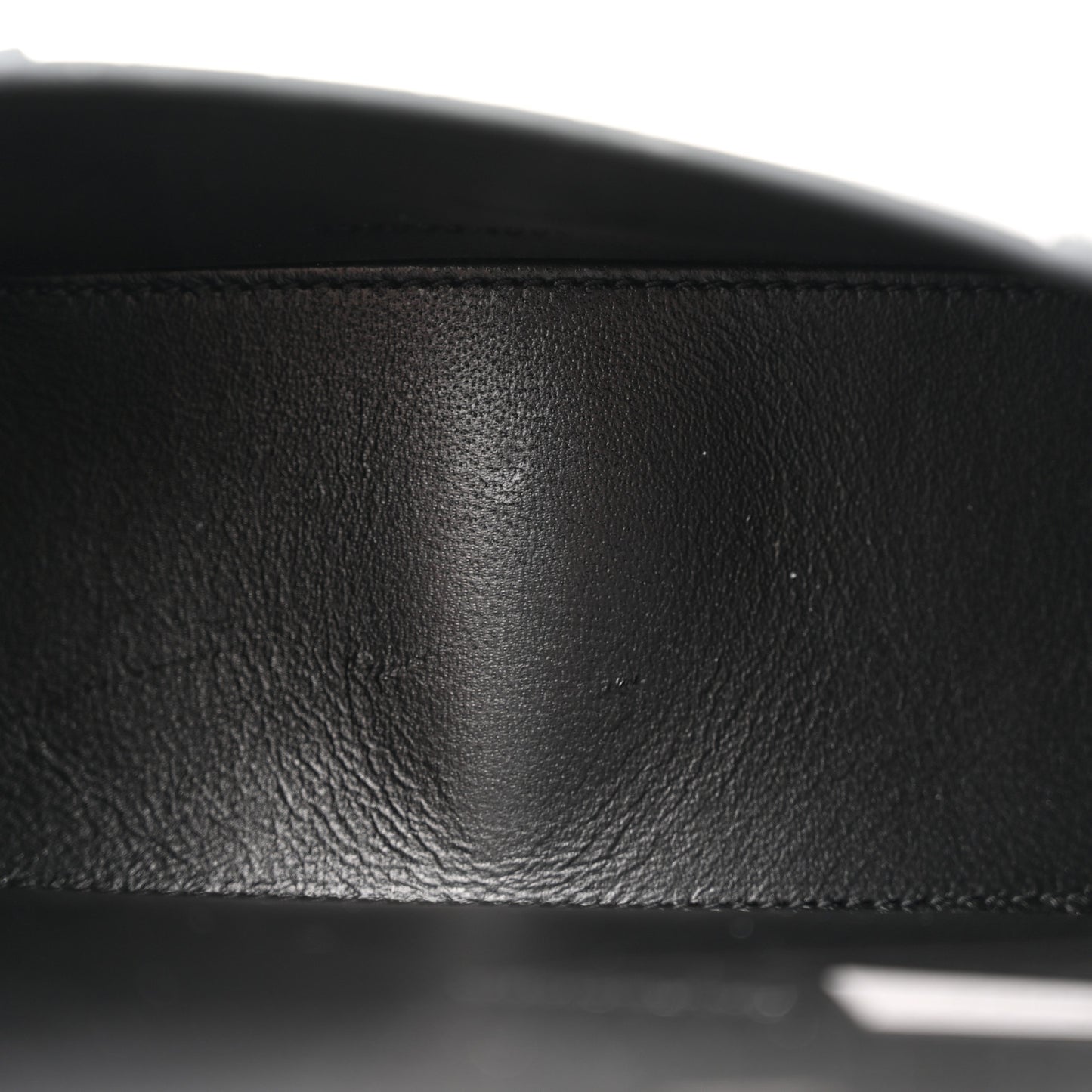 Shiny Calfskin Monochrome Crocodile Embossed Strass Hourglass Top Handle Bag XS Black