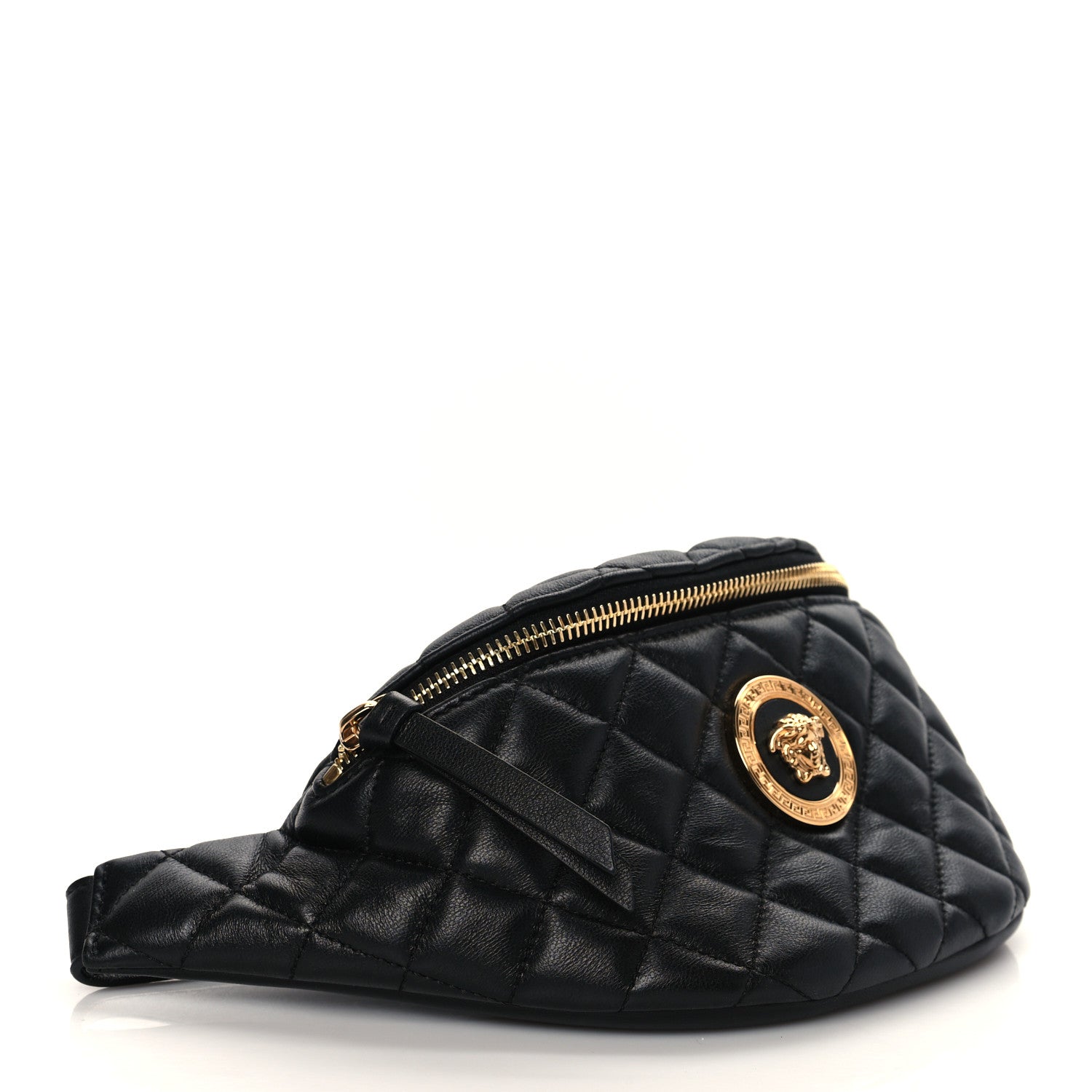 Versace Nappa Quilted Medusa Belt Bag Black 4 of 10