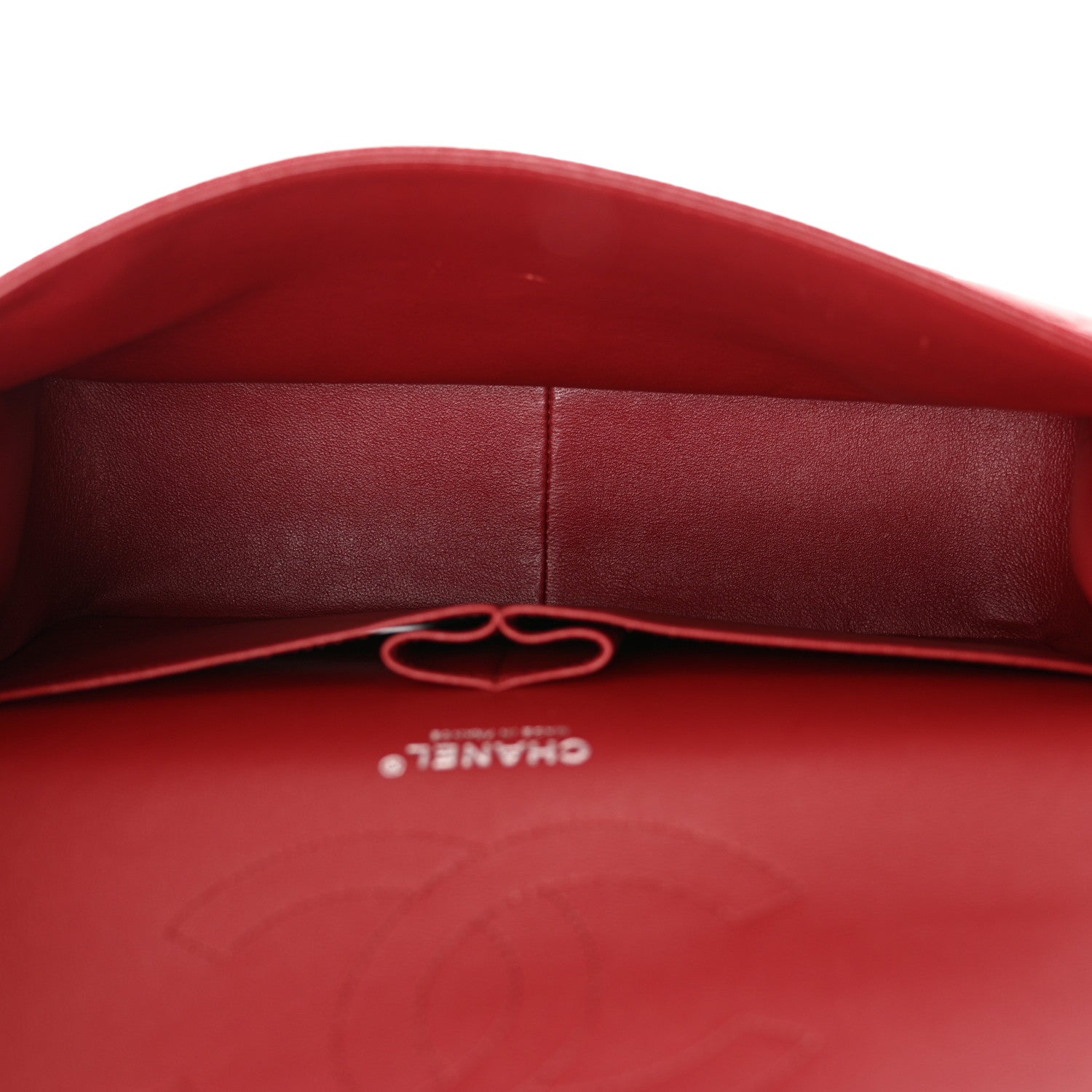 Chanel Caviar Quilted Jumbo Double Flap Dark Red 5 of 15