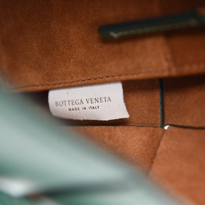 Bottega Veneta French Calfskin Maxi Intrecciato Arco 33 Racing Green 9 of 11