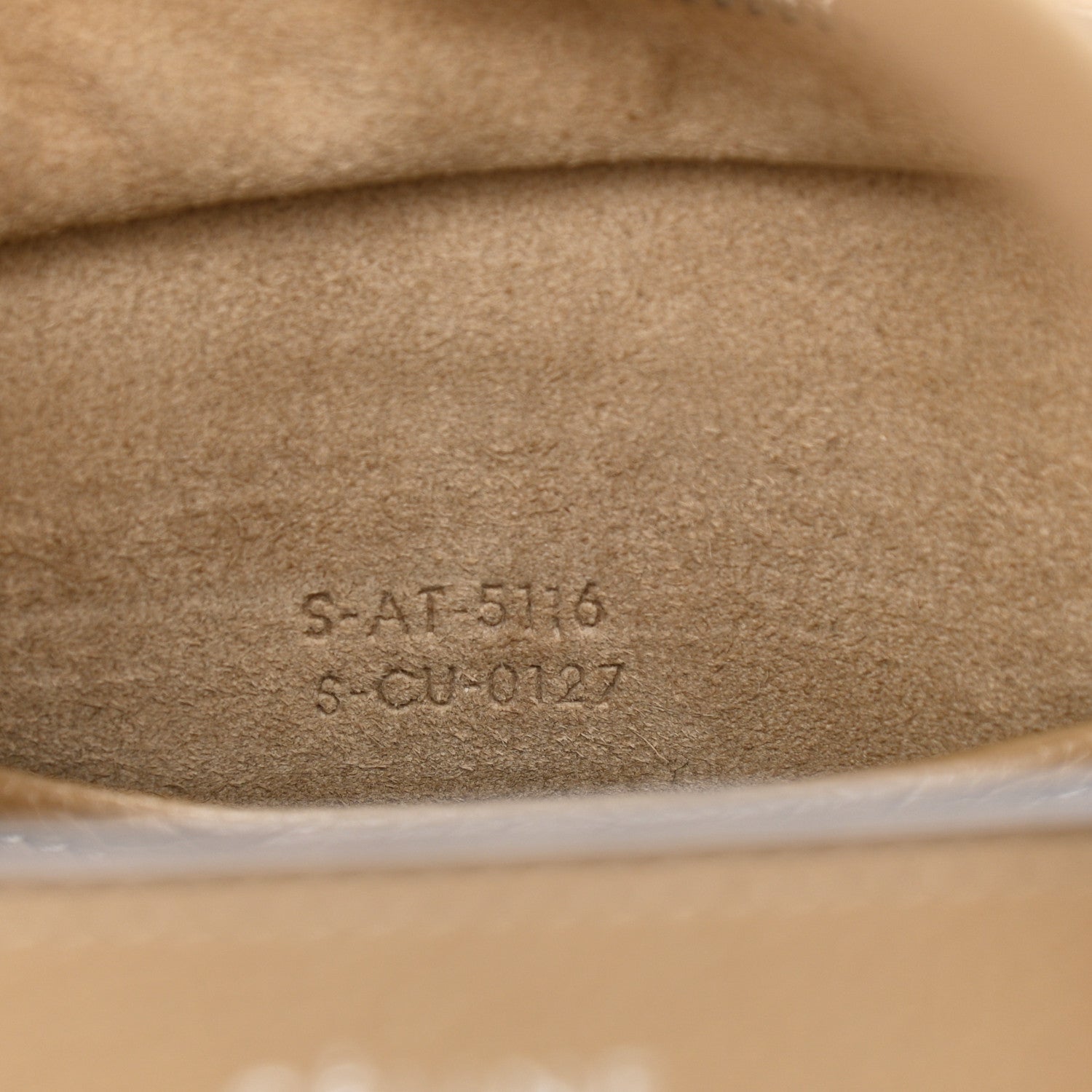 Celine Drummed Calfskin Nano Luggage Dune 7 of 10