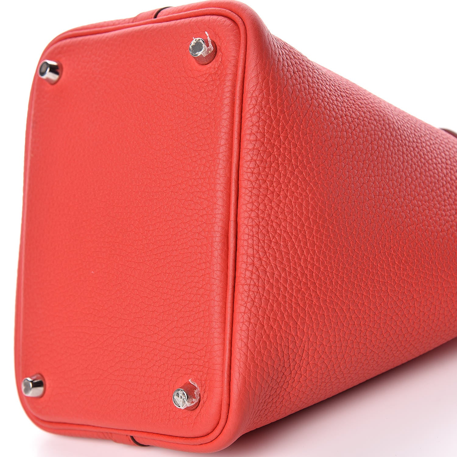 Hermes Taurillon Clemence Picotin Lock 18 PM Rouge Tomate 10 of 12