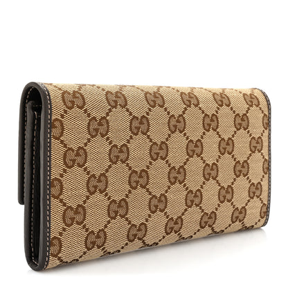 Gucci Monogram Lovely Heart Continental Wallet Brown 3 of 8