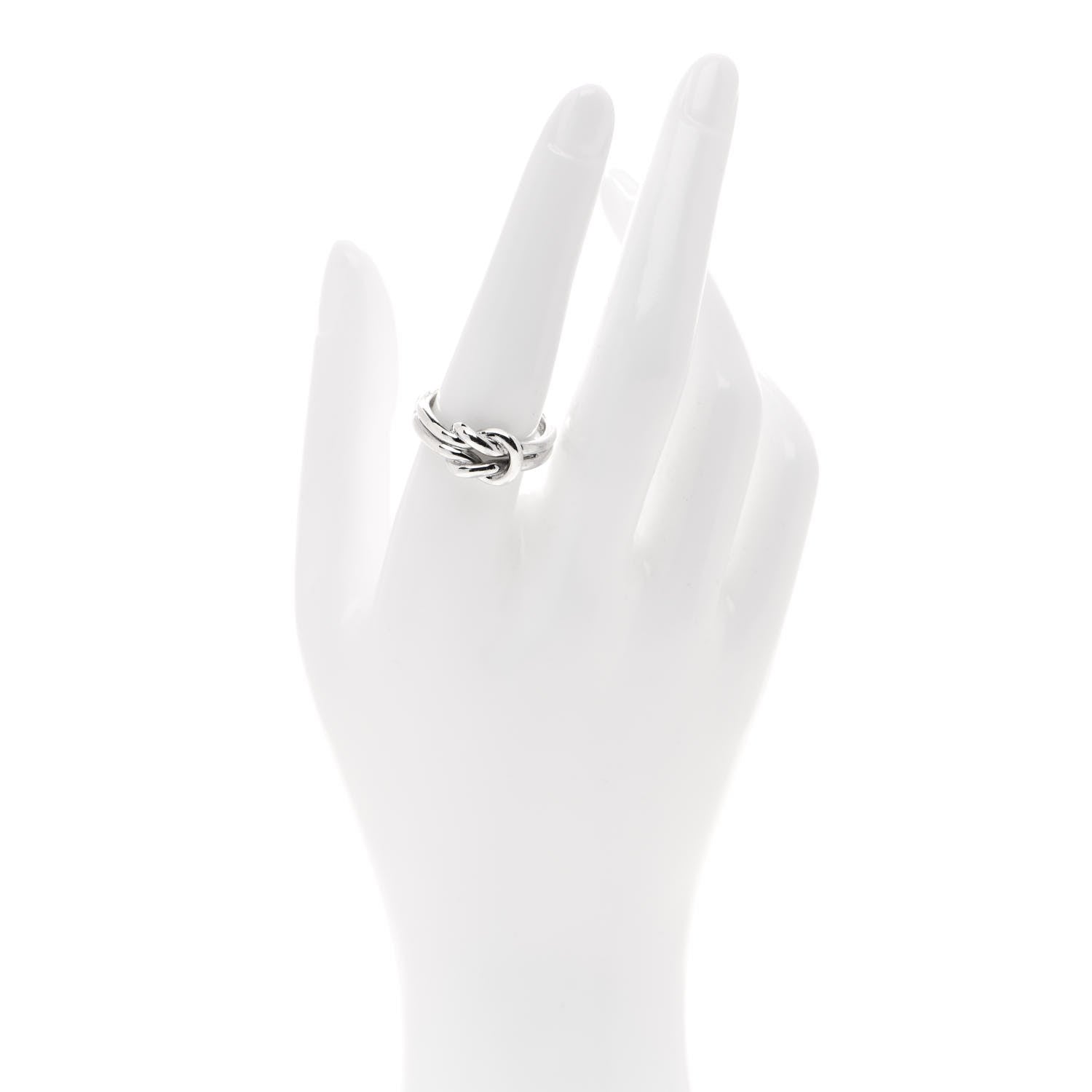 Gucci Sterling Silver Knot Ring 57 8 2 of 7
