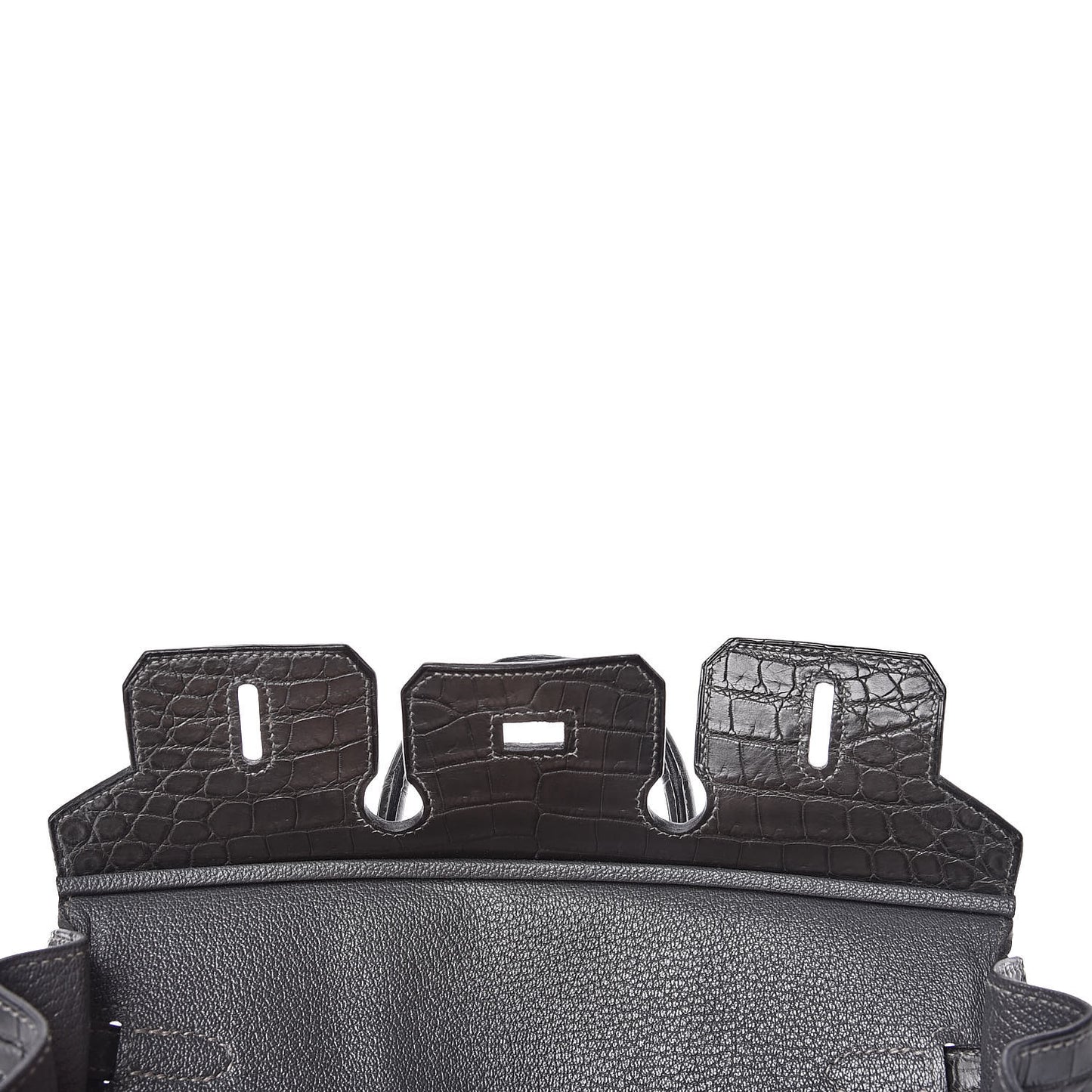 Matte Niloticus Crocodile Birkin 25 Graphite