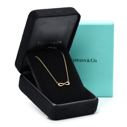 Tiffany 18K Yellow Gold Infinity Pendant Necklace 6 of 6
