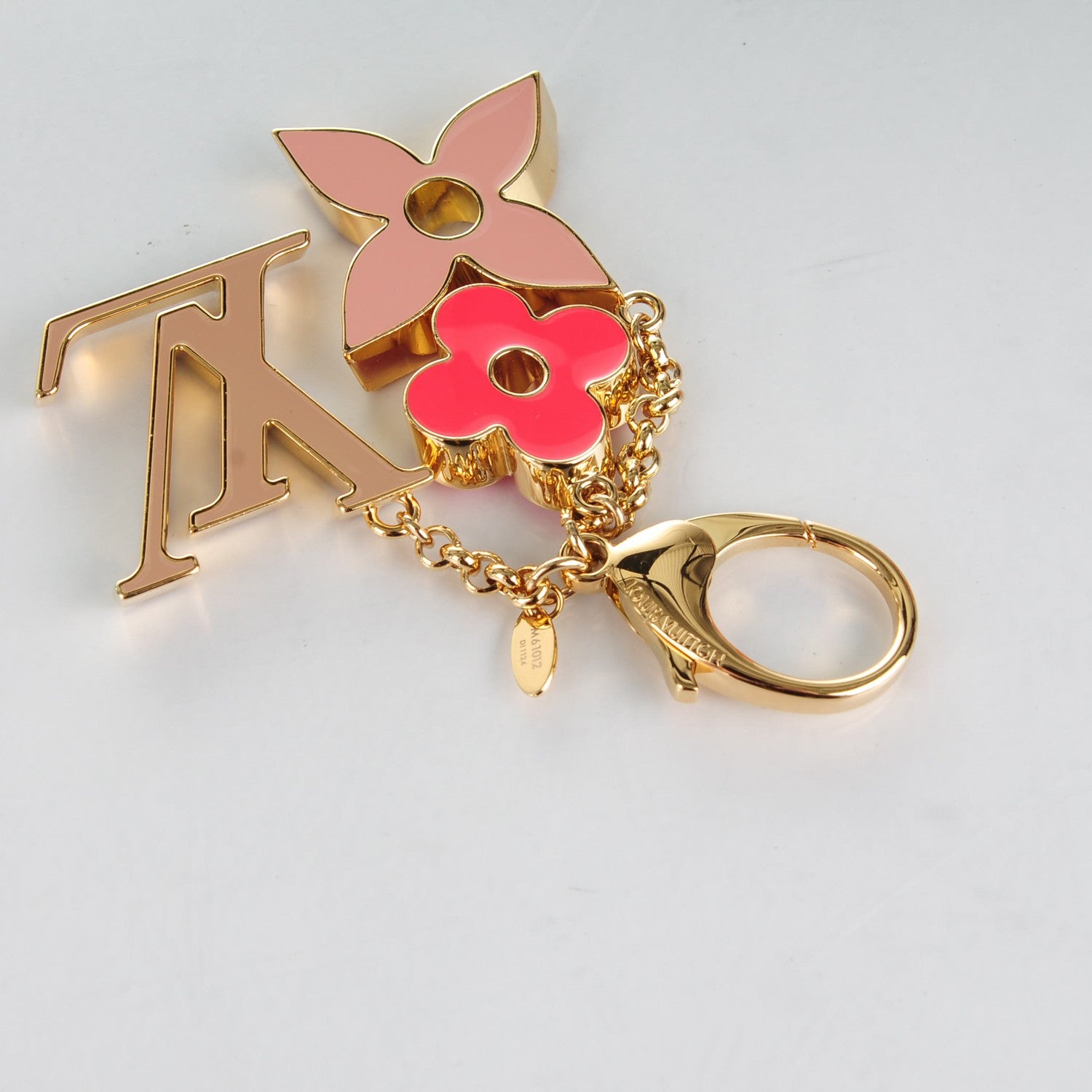 Louis Vuitton Fleur De Monogram Bag Charm Pink 4 of 4
