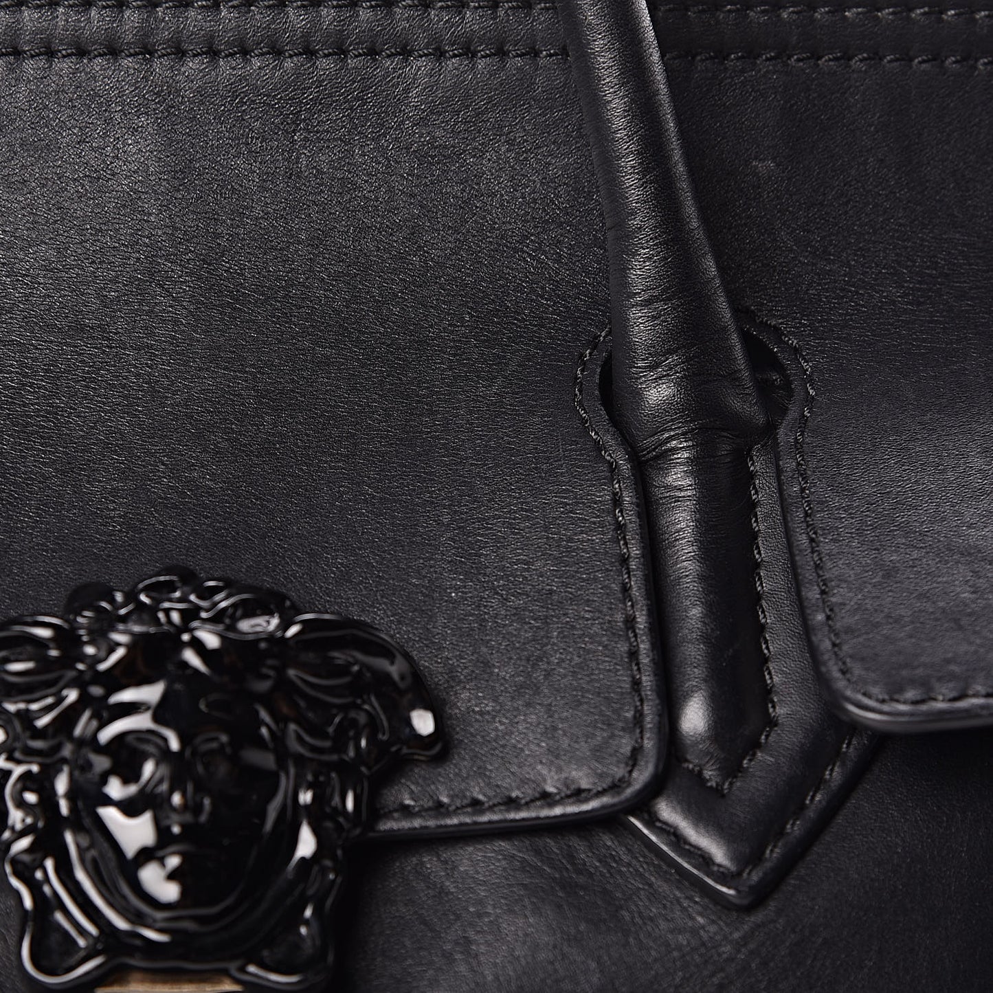 Calfskin Large Palazzo Empire Bag Black