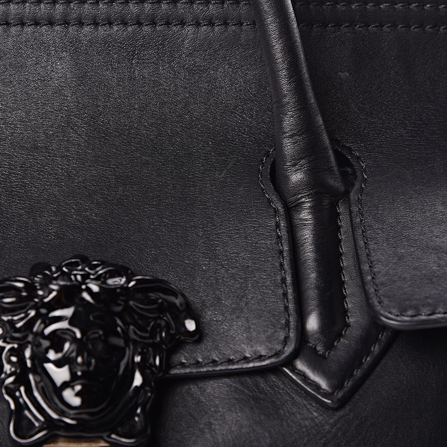 Versace Calfskin Large Palazzo Empire Bag Black 24 of 40