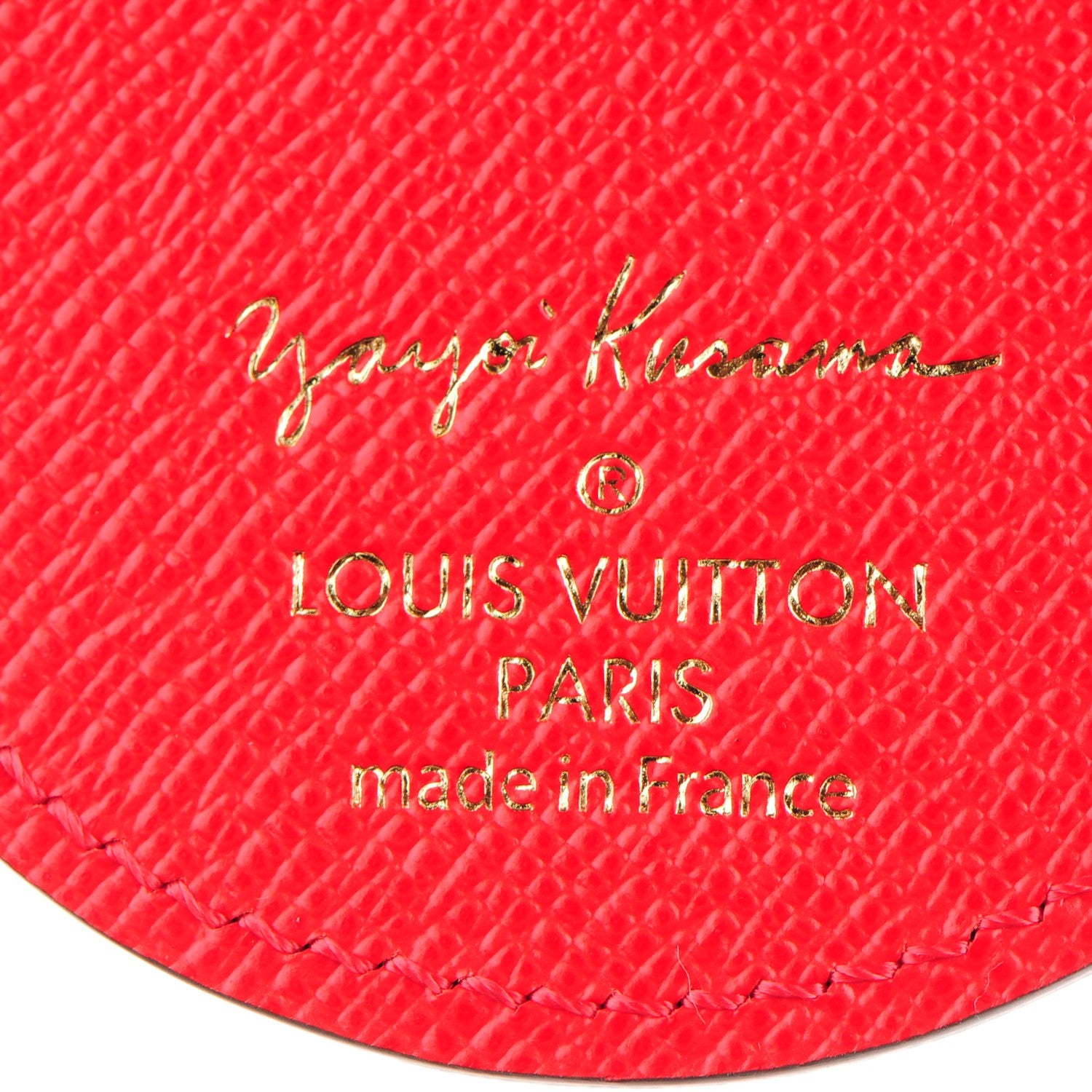 Louis Vuitton Monogram Kusama Pumpkin Dots Key Holder Red 4 of 6