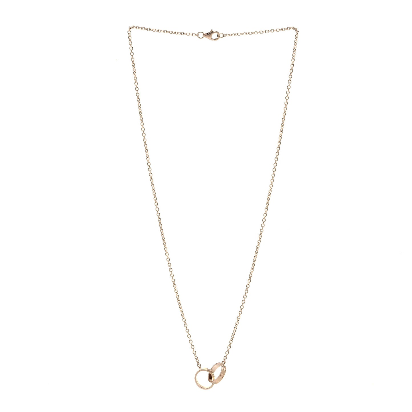 18K Yellow Gold Interlocking LOVE Necklace