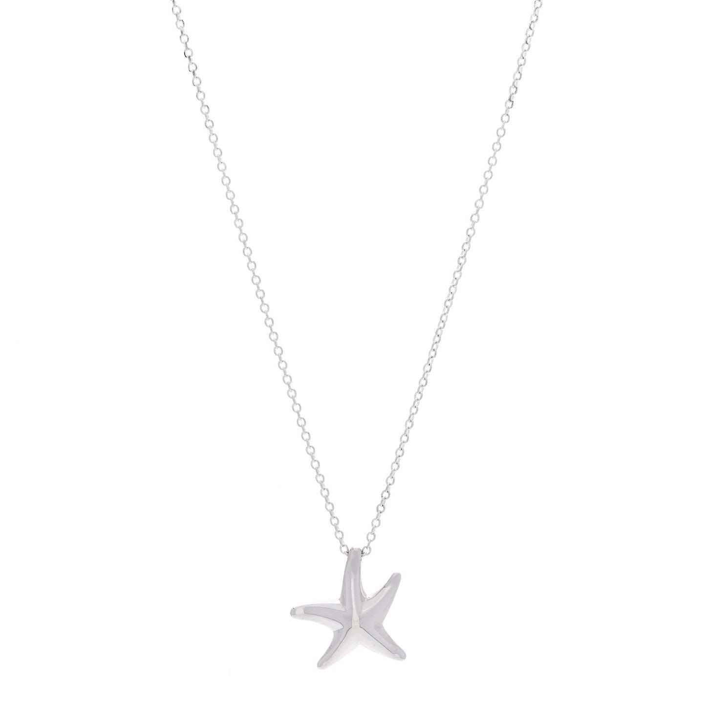 Sterling Silver 12mm Elsa Peretti Starfish Pendant Necklace